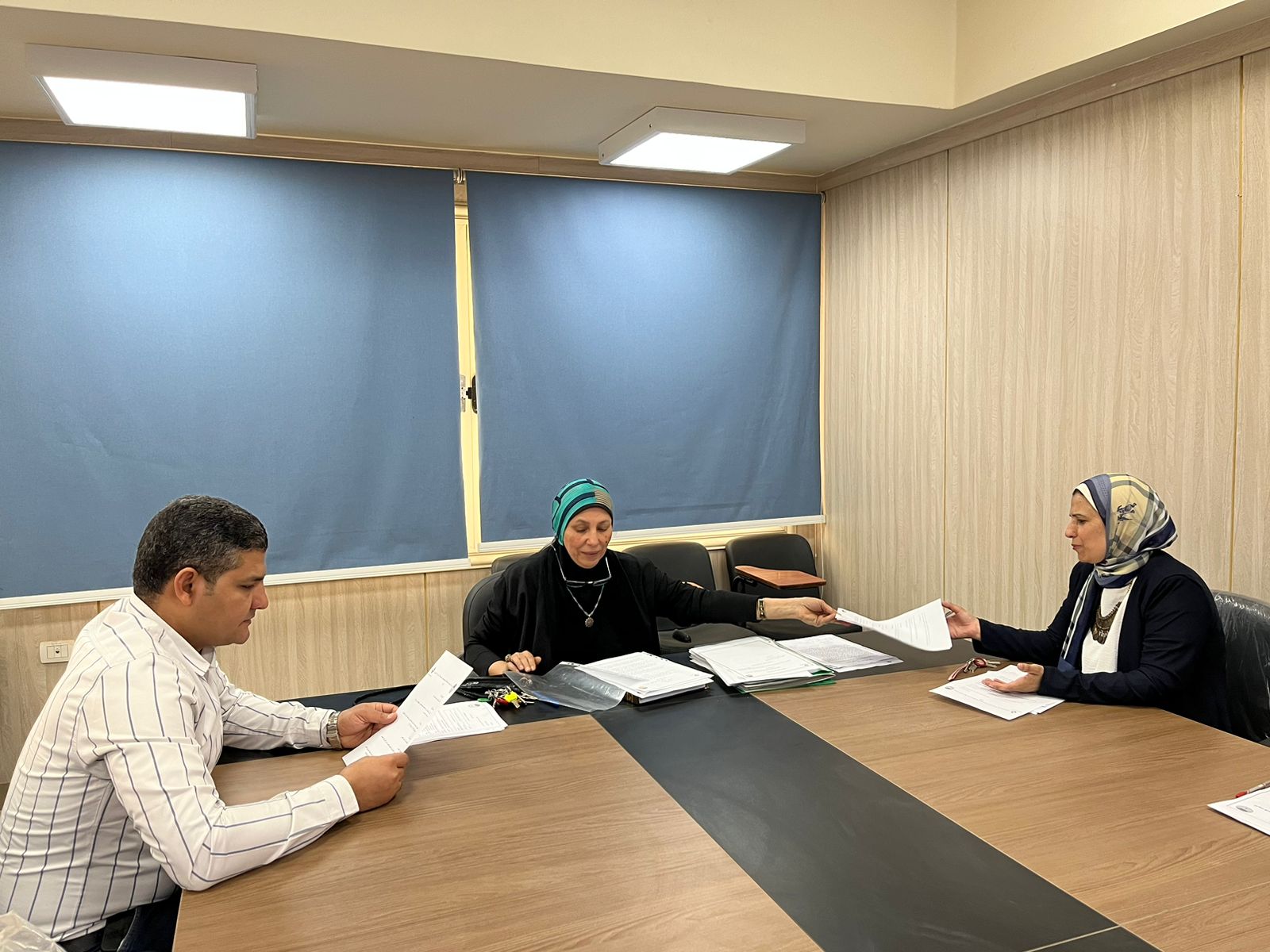  اجتماع مجلس قسم طباعة المنسوجات والصباغة والتجهيز لشهر ابريل للعام الجامعي 2025/2026